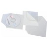 GRAFOPLÁS FUNDAS PVC ADHESIVAS PARA CD 127X127MM BLANCO BOLSA -10U-