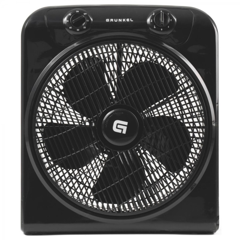 GRUNKEL VENTILADOR DE SUELO 50W 3 VELOCIDADES C/TEMPORIZADOR NEGRO