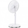 GRUNKEL VENTILADOR DE PIE 2-28W REGULABLE ULTRASILENCIOSO PROGRAMABLE 4 VELOCIDADES BLANCO