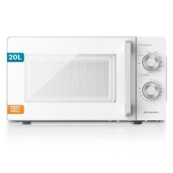 GRUNKEL MICROONDAS CON GRILL 700W 20L BLANCO
