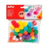 APLI POMPONES COLORES SURTIDOS -BOLSA 78U-