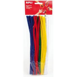 APLI LIMPIAPIPAS 300X6MM COLORES SURTIDOS -50U-
