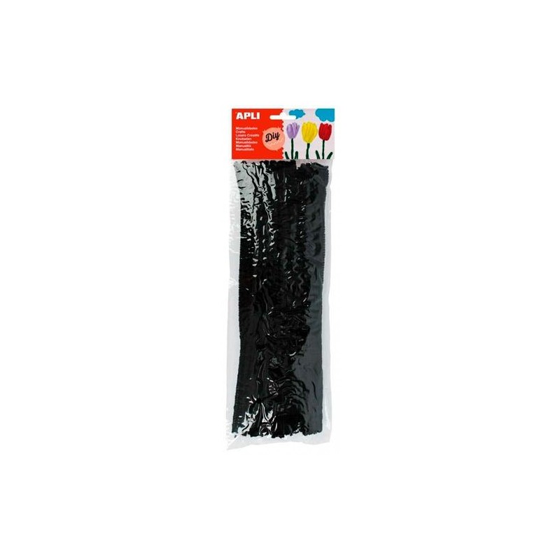 APLI LIMPIAPIPAS 300X6MM NEGRO -50U-
