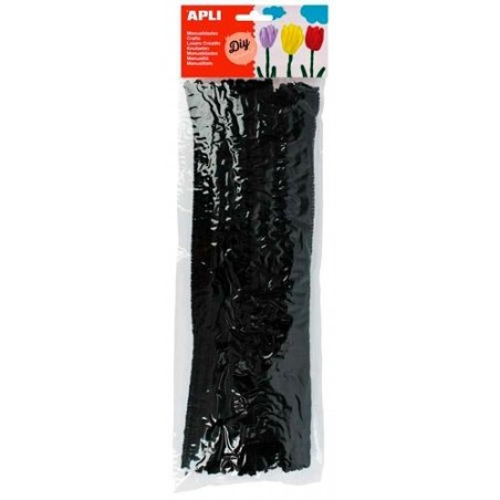 APLI LIMPIAPIPAS 300X6MM NEGRO -50U-