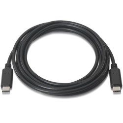AISENS CABLE USB 2.0 3A TIPO USB-C/M - USB-C/M NEGRO 1,0M