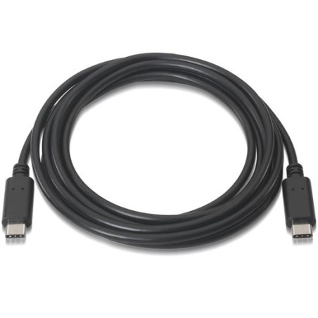 AISENS CABLE USB 2.0 3A TIPO USB-C/M - USB-C/M NEGRO 1,0M