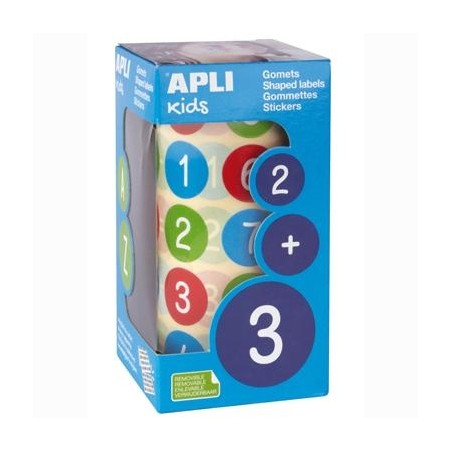 APLI ROLLO GOMETS NÚMEROS REDONDOS 20MM