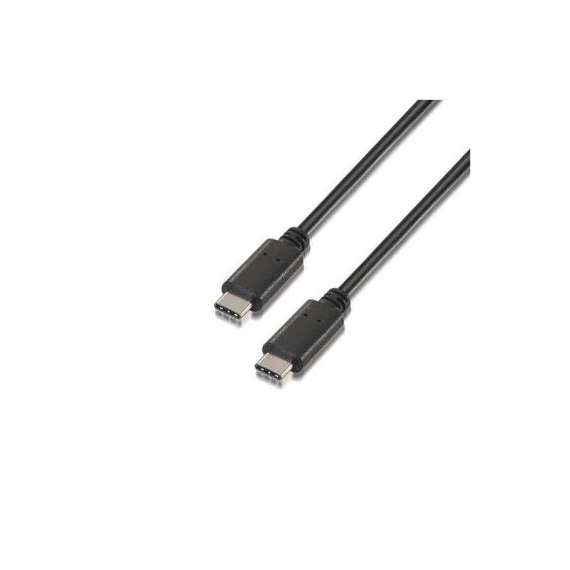 AISENS CABLE USB 2.0 3A, TIPO USB-C/M-USB-C/M, 2.0 METRO