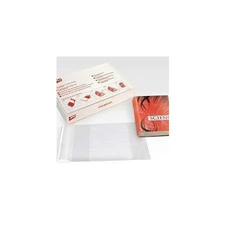 APLI FORRO DE LIBROS CON SOLAPA AJUSTABLE 295MM PVC 130 MICRAS CAJA 100 UD