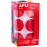 APLI GOMETS REDONDOS 33MM ROLLO ROJO -ROLLO 708 UNIDADES-