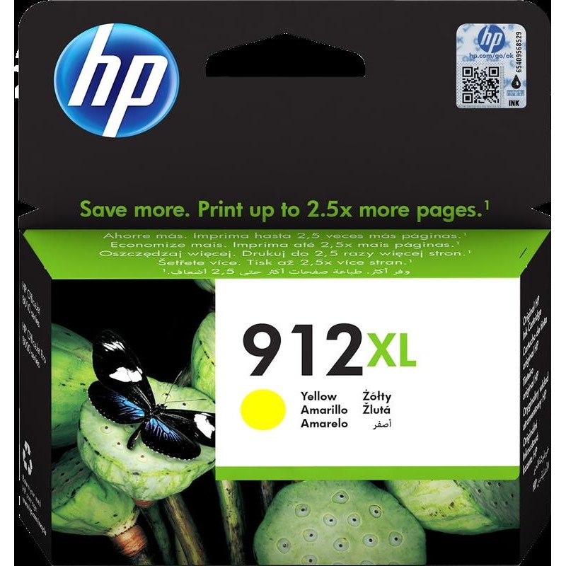 HP TINTA AMARILLO DESKJET / DESKWRITER Nº912XL