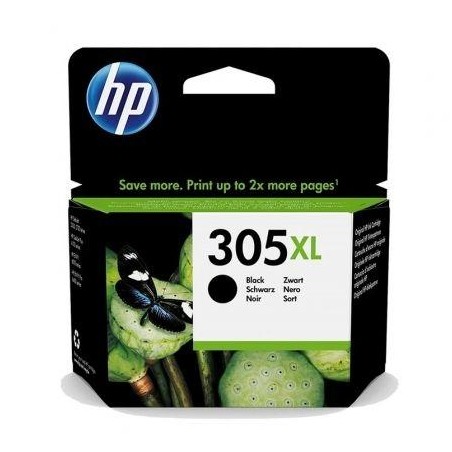 HP TINTA NEGRO DESKJET 2300, 2700 SERIE, PLUS 4100, ENVY 6000, PRO 6400, 4210E -Nº 305XL