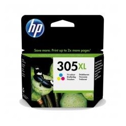 HP TINTA TRICOLOR DESKJET 2300, 2700 SERIE, PLUS 4100, ENVY 6000, PRO 6400 - Nº 305XL