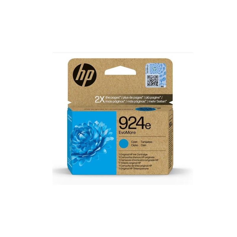 HP TINTA CIAN 800P OFFICEJET PRO 8120, 8130 SERIES - 924E (ALTA CAPACIDAD XL)