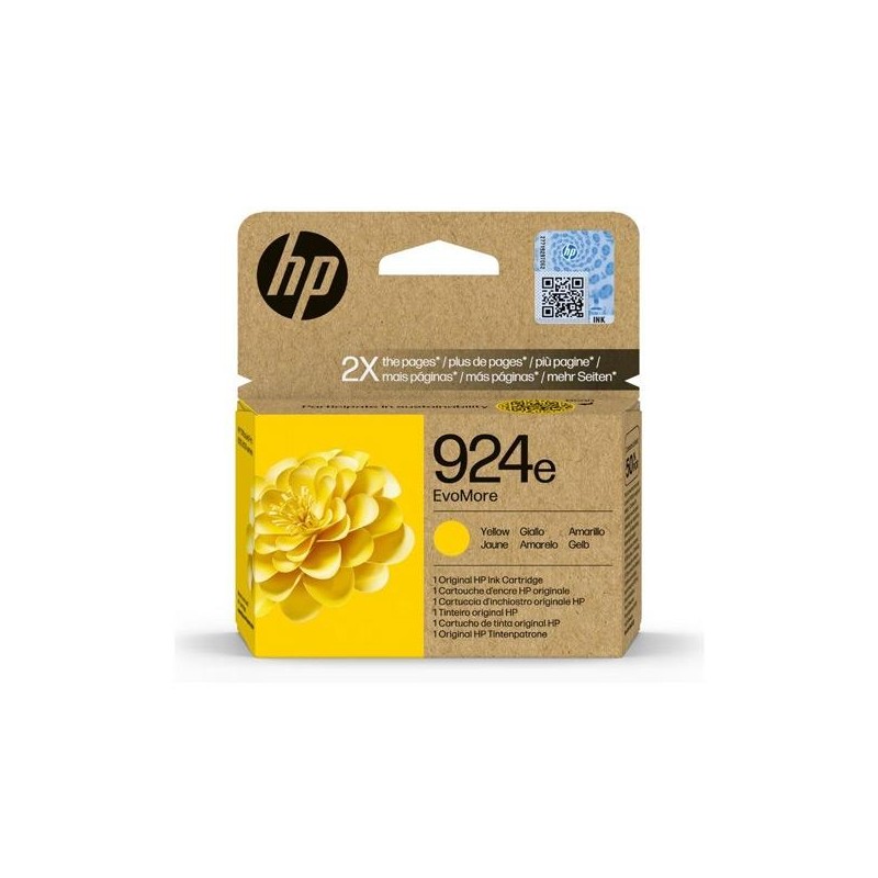 HP TINTA AMARILLO 800P OFFICEJET PRO 8120, 8130 SERIES - 924E (ALTA CAPACIDAD XL)