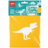 APLI PLANTILLAS DE FORMAS DINOSAURIOS PAINT & FUN PP FLEXIBLE BOLSA DE 6 SURTIDOS