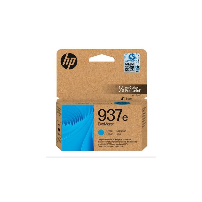 HP TINTA CIAN OFFICEJET PRO 9110, 9120, 9130, 9720, 9730 - Nº937E (ALTA CAPACIDAD XL)