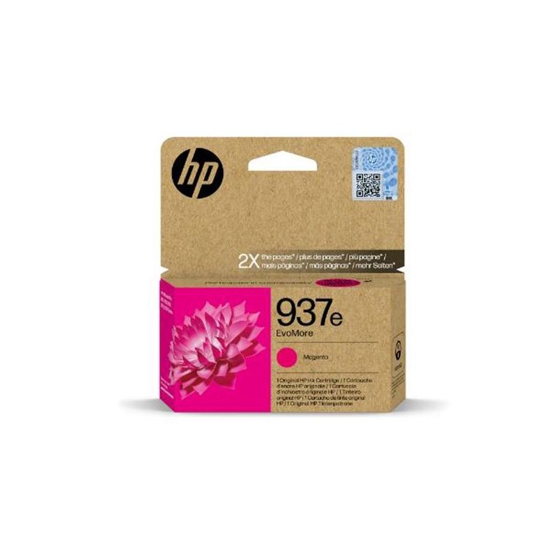 HP TINTA MAGENTA OFFICEJET PRO 9110, 9120, 9130, 9720, 9730 - Nº 937E (ALTA CAPACIDAD XL)