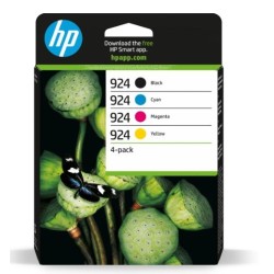 HP TINTA BK/ C / M / Y OFFICEJET/PRO 8120 AND 8130 SERIES - Nº 924 (PACK 4)