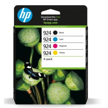 HP TINTA BK/ C / M / Y OFFICEJET/PRO 8120 AND 8130 SERIES - Nº 924 (PACK 4)