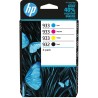 HP TINTA BK, C, M, Y, OFFICEJET PRO 6100, 6600, 6700, 7100, 7500, 7600 SERIES - Nº 932/933 *PACK DE 4*