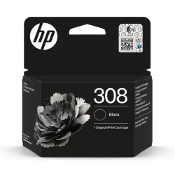 HP TINTA NEGRO ENVY SERIES 6110, 6120, 6130, 6520, 6530 - Nº 308