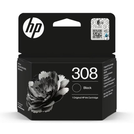 HP TINTA NEGRO ENVY SERIES 6110, 6120, 6130, 6520, 6530 - Nº 308