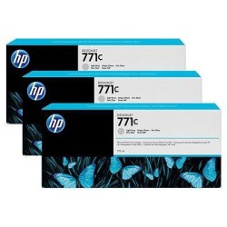 HP CARTUCHO GF PARA Z6200 CRD 771C, COLOR GRIS CLARO, PACK 3 UDS.