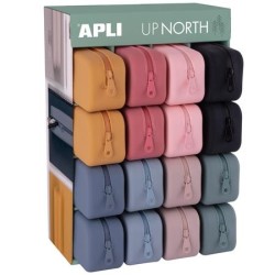 APLI ESTUCHE DE SILICONA UP NORTH EXPOSITOR DE 16 C/SURTIDOS