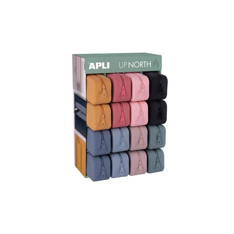 APLI ESTUCHE DE SILICONA UP NORTH EXPOSITOR DE 16 C/SURTIDOS