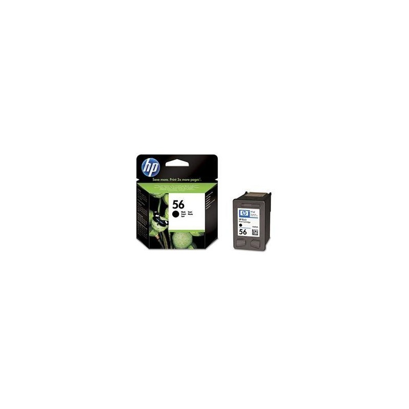 HP TINTA NEGRO DESKJET 5150/5550/5652/5850, PHOTOSMART 7150/7350/7345/7530/7550, PSC-1110 - Nº56