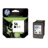 HP TINTA NEGRO DESKJET 5150/5550/5652/5850, PHOTOSMART 7150/7350/7345/7530/7550, PSC-1110 - Nº56