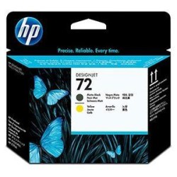 HP CABEZAL NEGRO MATE Y AMARILLO DESIGNJET T610/1100 - Nº72