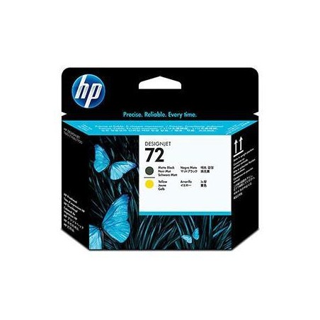 HP CABEZAL NEGRO MATE Y AMARILLO DESIGNJET T610/1100 - Nº72