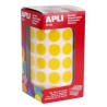APLI GOMETS REDONDOS 10,5MM ROLLO AMARILLO -ROLLO 5192 UNIDADES-