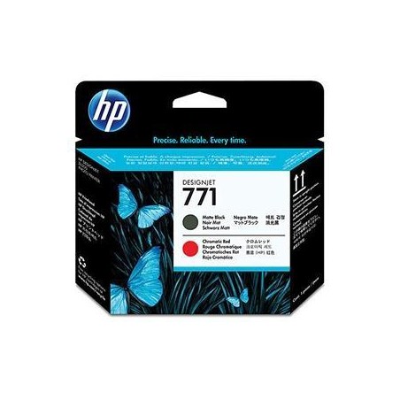 HP CABEZAL NEGRO MATE/ROJO CROMÁTICO DESIGNJET 771