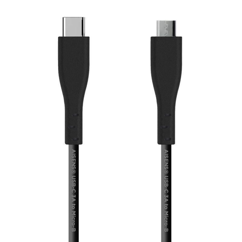AISENS CABLE USB 2.0 3A TIPO USB-C/M - B/M NEGRO 1,0M