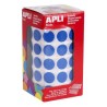APLI GOMETS REDONDOS 15MM ROLLO AZUL -ROLLO 2832 UNIDADES-