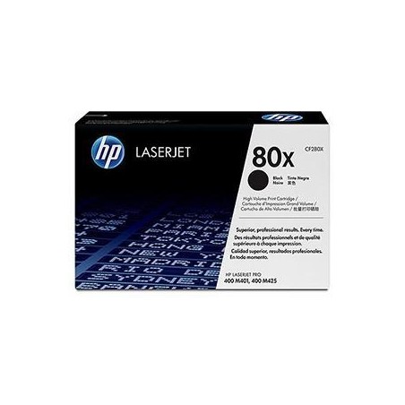 HP TONER NEGRO LASERJET PRO 400 MFP - M 425 DN DW Nº 80X (PACK 2)
