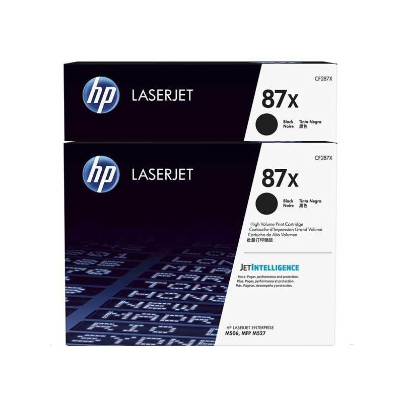 HP TONER NEGRO LASERJET ENTERPRISE M506DN/M527 PACK 2 - 87X ALTA CAPACIDAD