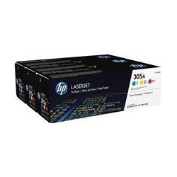 HP TONER LASER TRICOLOR 305A PACK 3 (CE411-CE412-CE413)