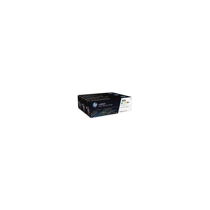 HP TONER LASER TRICOLOR 305A PACK 3 (CE411-CE412-CE413)