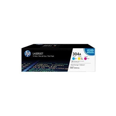 HP TONER LASER TRICOLOR 304A PACK 3 (CC531-CC532-CC533)