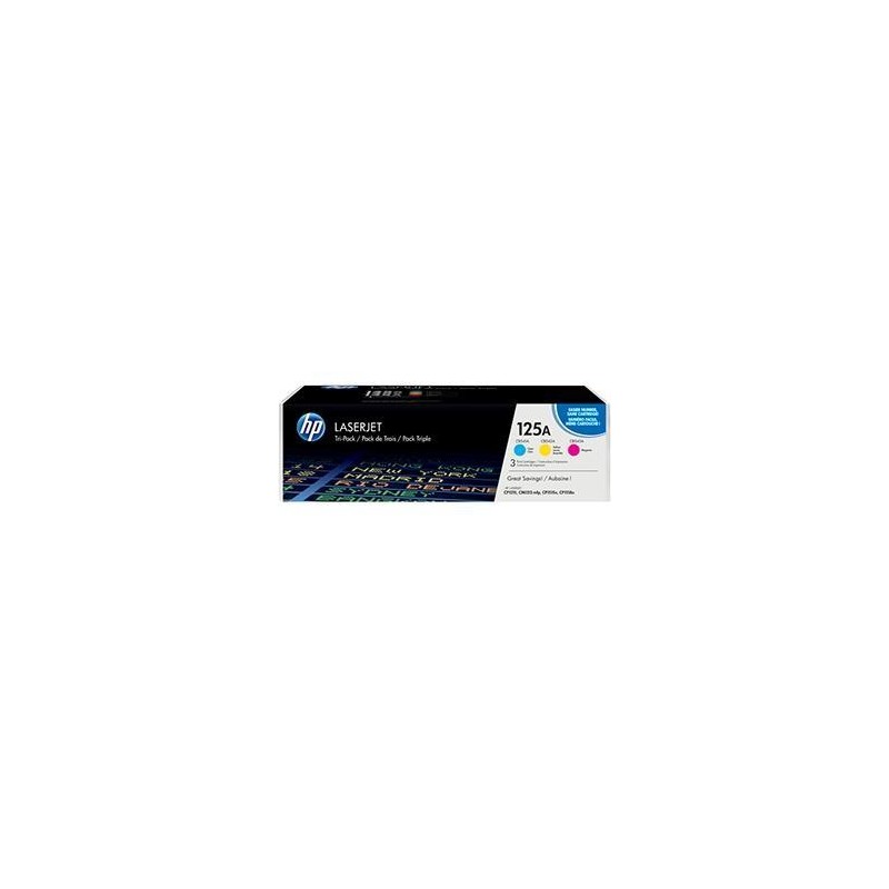 HP TONER LASER TRICOLOR 125A PACK 3 (CB541-CB542-CB543)