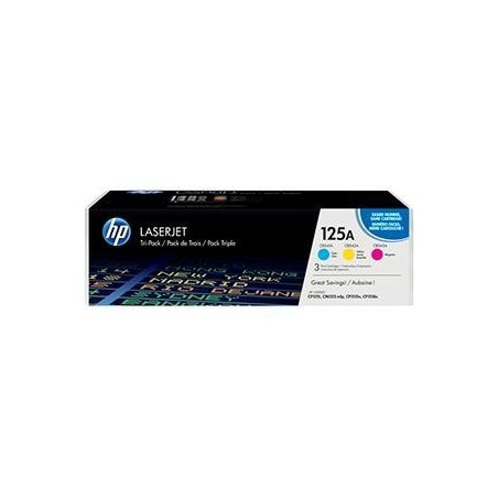 HP TONER LASER TRICOLOR 125A PACK 3 (CB541-CB542-CB543)