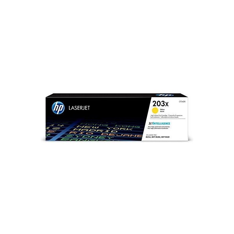 HP TONER AMARILLO LASERJET LASERJET M254,M280 - Nº 203X
