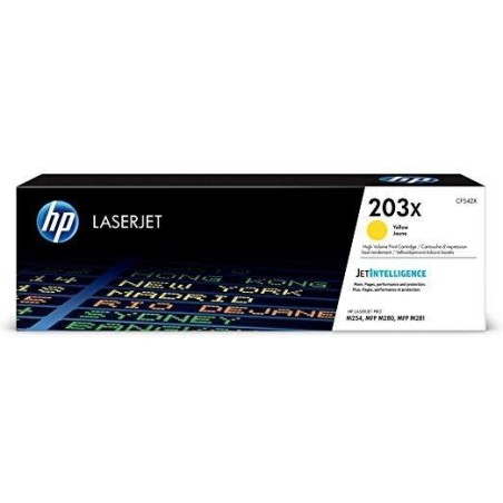 HP TONER AMARILLO LASERJET LASERJET M254,M280 - Nº 203X