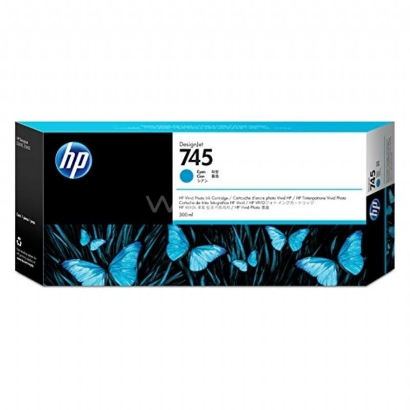 HP TINTA CIAN DESIGNJET 745 *ALTA CAPACIDAD*
