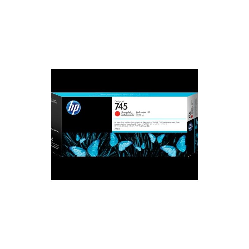 HP TINTA ROJO CROMATICO DESIGNJET 745 *ALTA CAPACIDAD*