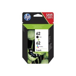 HP TINTA BK/ C / M / Y ENVY 5604, Nº 62 (PACK 2)
